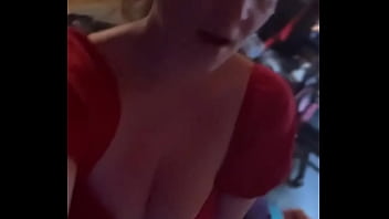 Nothing under the dress right in