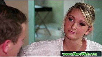 Slippery threesome on the airbed 12