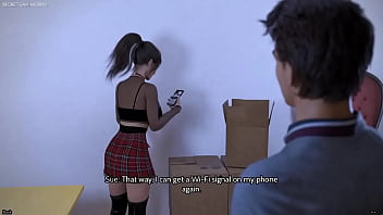 Freshwomen 04 by oppaiman pretty big ass stepsis sucks and fucks a big cock at work horny stepsis gets fucked against the table she moans loud of pleasure