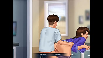 Summertime mamãe na cozinha