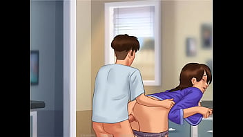 Summertime mamãe na cozinha