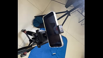 I went to ask the neighbor for a favor and found her training half naked i fucked her