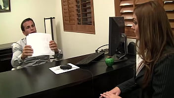 Brunette gets cock from glory hole