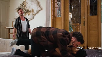 Travelers double penetrate a tied up asian girl in motel Travelers double penetrate a tied up asian girl in motel