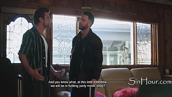 Travelers double penetrate a tied up asian girl in motel