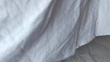 Busty cleaning lady caresses herself in the room