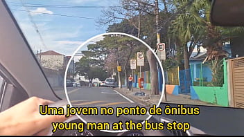 Risky Masturbation For A Redhead Who Was At The Bus Stop thumbnail