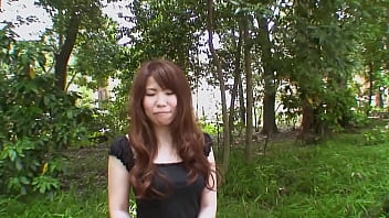 Pretty asian brunette rie obata kneads her hairy pussy with a vibrator