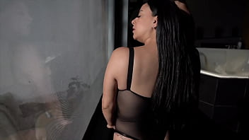 Mature seductress in lingerie gets a private massage