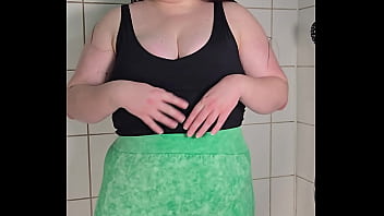 Bbw bedtime routine strip shower and lingerie tease 4k portrait