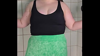 Bbw bedtime routine strip shower and lingerie tease 4k portrait
