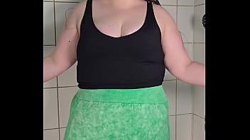 Bbw bedtime routine strip shower and lingerie tease 4k portrait