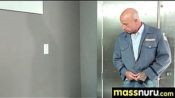 Nuru massage ends with a hot shower fuck 30