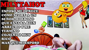 Esposo me ofrece como una puta a su amigo maduro gordito por una ayuda económica