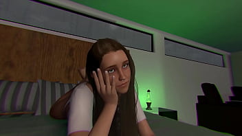 Teen enjoys her day in