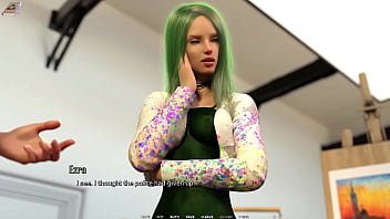 Taboo university #46 green hair emo artist says i am her muse