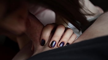 Dick sucking brunette ass licking deep pussy fucking doggy style and lots of cum in mouth amateur couple pov sex