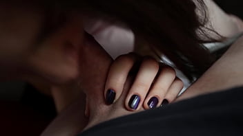 Dick sucking brunette ass licking deep pussy fucking doggy style and lots of cum in mouth amateur couple pov sex