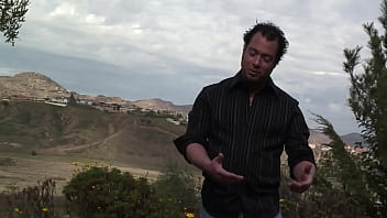 Carrie ann blows cock in garden before her tight pussy gets pounded hard inside