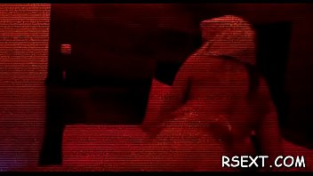 Hot chick's shaved cunt team fucked