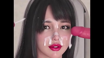 Hina sings her new song thanks to leon's microphone