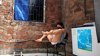 I record my neighbor putting her fingers in her pussy she catches me