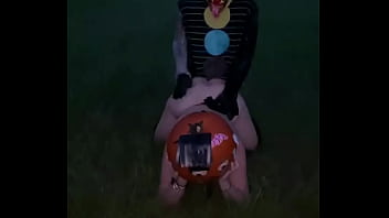 Mandi may gets fucked by gibby the clown with pumpkin on her head Mandi may gets fucked by gibby the clown with pumpkin on her head