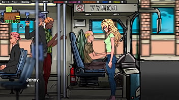 He spread her cheeks and stuck his fingers into her pussy hentai game