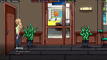 He spread her cheeks and stuck his fingers into her pussy hentai game