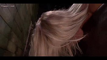 Chained blonde gets cunt screwed doggy