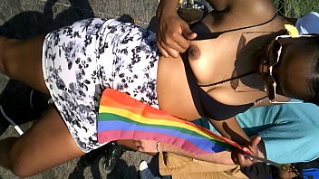 Slim thots flash and twerk at pride 2016