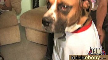 Dp with german ebony bukkake teen 24