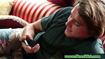 Blonde babe gives nuru massage 12