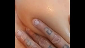 Oiled up ass and pussy play