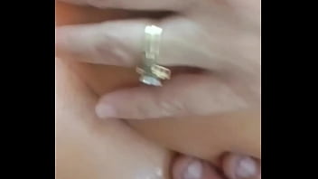 Oiled up ass and pussy play