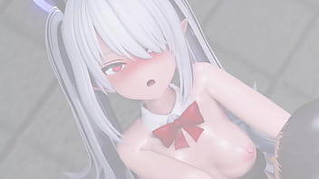 Lovey dovey sex with iori at the pool at night bunny version