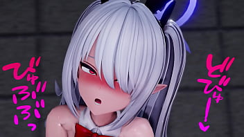 Lovey dovey sex with iori at the pool at night bunny version