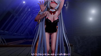 Lovey dovey sex with iori at the pool at night bunny version Lovey dovey sex with iori at the pool at night bunny version