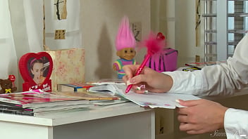 Pervy young goddess urbica gets an a in her ‘anatomy’ homework