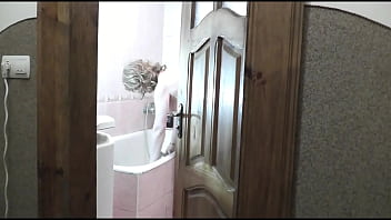 Naked woman sexy blonde in bathroom pervert man roommate in short t shirt without panties this watches outside masturbate cock and cum cumshot old young wet pussy naked in public natural tits