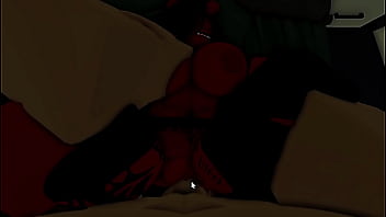 Roblox demon girl rides cock