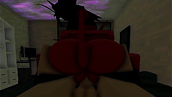 Roblox demon girl rides cock