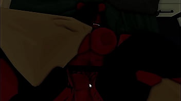 Roblox demon girl rides cock