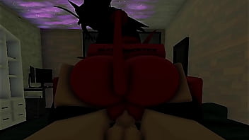 Roblox demon girl rides cock