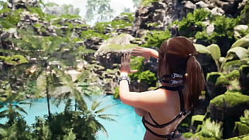 Lara croft gets fucked hard in the ass the statue pounds lara with a rock hard cock 3d hentai animation