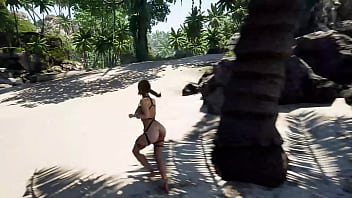 Lara croft gets fucked hard in the ass the statue pounds lara with a rock hard cock 3d hentai animation