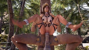 Lara croft gets fucked hard in the ass the statue pounds lara with a rock hard cock 3d hentai animation