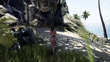 Lara croft gets fucked hard in the ass the statue pounds lara with a rock hard cock 3d hentai animation