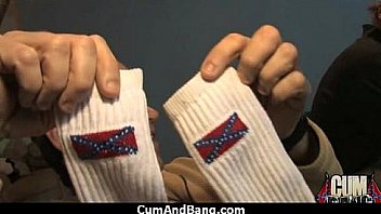 Ebony chick drowned in cum 12