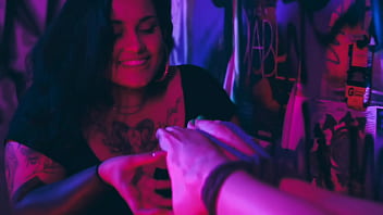 Girlfriend's feet tied to suck and tickle